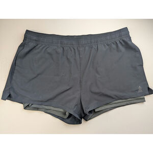 Chubbies Lined Gym Shorts Womens XL Black Stretch Exercise Running Athletic